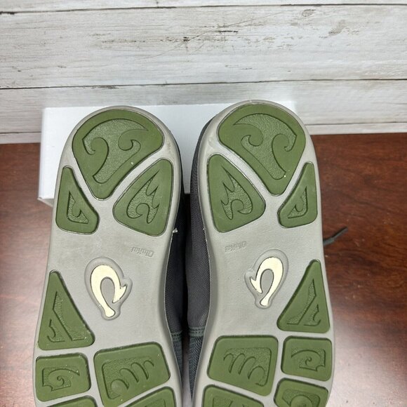 OluKai Men's Nohea Lace Mesh Boat Shoes Casual Beach Travel Size 13 46 Gray EUC - Picture 6 of 8